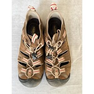 KEEN Newport Leather Waterproof Hiking Sandals Brown Womens Size 9.5